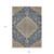 9' X 12' Navy Blue Beige And Brown Oriental Washable Indoor Outdoor Area Rug