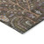 8' Brown Purple And Blue Round Floral Washable Indoor Outdoor Area Rug 8' Brown Purple And Blue Round Floral Washable Indoor Outdoor Area Rug