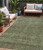 5' X 8' Olive Green And Ivory Geometric Washable Indoor Outdoor Area Rug 5' X 8' Olive Green And Ivory Geometric Washable Indoor Outdoor Area Rug