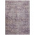 8' X 10' Plum And Lavender Floral Washable Indoor Outdoor Area Rug