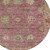 8' Pink Gold And Beige Round Floral Washable Indoor Outdoor Area Rug 8' Pink Gold And Beige Round Floral Washable Indoor Outdoor Area Rug