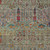 5' X 8' Green Red And Navy Blue Floral Washable Indoor Outdoor Area Rug