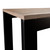 56" Natural and Black and Black Sled Console Table 56" Natural and Black and Black Sled Console Table