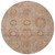 8' Khaki Gold And Burgundy Round Medallion Washable Indoor Outdoor Area Rug 8' Khaki Gold And Burgundy Round Medallion Washable Indoor Outdoor Area Rug