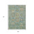 9' X 12' Teal Blue Gold And Copper Medallion Washable Indoor Outdoor Area Rug 9' X 12' Teal Blue Gold And Copper Medallion Washable Indoor Outdoor Area Rug