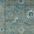 9' X 12' Artichoke Green And Denim Blue Floral Medallion Washable Indoor Outdoor Area Rug