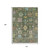 10' X 14' Fern Green Pink And Blue Floral Washable Indoor Outdoor Area Rug 10' X 14' Fern Green Pink And Blue Floral Washable Indoor Outdoor Area Rug