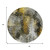8' Pewter Gold And Silver Round Abstract Washable Indoor Outdoor Area Rug 8' Pewter Gold And Silver Round Abstract Washable Indoor Outdoor Area Rug