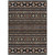 8' X 10' Black Blue And Copper Tribal Washable Indoor Outdoor Area Rug 8' X 10' Black Blue And Copper Tribal Washable Indoor Outdoor Area Rug