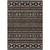 10' X 14' Black Blue And Copper Tribal Washable Indoor Outdoor Area Rug 10' X 14' Black Blue And Copper Tribal Washable Indoor Outdoor Area Rug