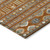 8' Rust Blue And Ivory Round Tribal Washable Indoor Outdoor Area Rug 8' Rust Blue And Ivory Round Tribal Washable Indoor Outdoor Area Rug