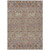 3' X 5' Taupe Blue And Copper Tribal Washable Indoor Outdoor Area Rug