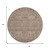 8' Taupe Blue And Copper Round Tribal Washable Indoor Outdoor Area Rug 8' Taupe Blue And Copper Round Tribal Washable Indoor Outdoor Area Rug