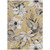 3' X 5' Gold Ivory And Charcoal Floral Washable Indoor Outdoor Area Rug 3' X 5' Gold Ivory And Charcoal Floral Washable Indoor Outdoor Area Rug