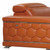 Three Piece Indoor Camel Italian Leather Six Person Seating Set Three Piece Indoor Camel Italian Leather Six Person Seating Set