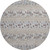8' Blue And Gray Round Ikat Washable Indoor Outdoor Area Rug 8' Blue And Gray Round Ikat Washable Indoor Outdoor Area Rug