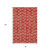 8' X 10' Red And Ivory Polka Dot Washable Area Rug With UV Protection