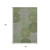 8' X 10' Olive Green Beige And Ivory Geometric Washable Area Rug With UV Protection