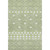 9' X 12' Artichoke Green And Ivory Geometric Washable Area Rug With UV Protection 9' X 12' Artichoke Green And Ivory Geometric Washable Area Rug With UV Protection