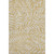 8' X 10' Gold And Ivory Floral Washable Area Rug With UV Protection 8' X 10' Gold And Ivory Floral Washable Area Rug With UV Protection