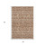 3' X 5' Terra Cotta And Beige Southwestern Washable Area Rug With UV Protection 3' X 5' Terra Cotta And Beige Southwestern Washable Area Rug With UV Protection