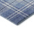 9' X 12' Denim Blue And Ivory Plaid Washable Area Rug With UV Protection 9' X 12' Denim Blue And Ivory Plaid Washable Area Rug With UV Protection