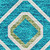 10' X 14' Teal Gold And Green Southwestern Washable Area Rug With UV Protection 10' X 14' Teal Gold And Green Southwestern Washable Area Rug With UV Protection