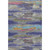 3' X 5' Lavender Pink And Orange Abstract Washable Area Rug With UV Protection