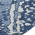 8' Denim Blue And Ivory Abstract Washable Round Rug With UV Protection 8' Denim Blue And Ivory Abstract Washable Round Rug With UV Protection