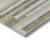 10' X 14' Ivory Gray And Beige Striped Washable Area Rug With UV Protection