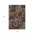 8' X 10' Chocolate Black And Beige Geometric Washable Area Rug With UV Protection 8' X 10' Chocolate Black And Beige Geometric Washable Area Rug With UV Protection
