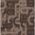 10' X 14' Chocolate Black And Beige Geometric Washable Area Rug With UV Protection