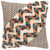 Multicolored Chevron Diagonal Panel Throw Pillow Multicolored Chevron Diagonal Panel Throw Pillow