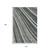10' X 14' Black Gray And Ivory Striped Washable Area Rug With UV Protection