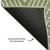 8' X 10' Green And Ivory Geometric Washable Area Rug With UV Protection