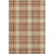 3' X 5' Rust Beige And Brown Plaid Washable Area Rug With UV Protection 3' X 5' Rust Beige And Brown Plaid Washable Area Rug With UV Protection