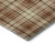 8' X 10' Rust Beige And Brown Plaid Washable Area Rug With UV Protection 8' X 10' Rust Beige And Brown Plaid Washable Area Rug With UV Protection