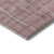 8' Pink Ivory And Gray Striped Washable Round Rug With UV Protection 8' Pink Ivory And Gray Striped Washable Round Rug With UV Protection