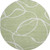 8' Artichoke Green And Ivory Abstract Washable Round Rug With UV Protection 8' Artichoke Green And Ivory Abstract Washable Round Rug With UV Protection
