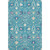 9' X 12' Teal Purple And Ivory Oriental Washable Area Rug With UV Protection 9' X 12' Teal Purple And Ivory Oriental Washable Area Rug With UV Protection