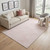 5' X 8' Pink And Ivory Geometric Washable Area Rug With UV Protection 5' X 8' Pink And Ivory Geometric Washable Area Rug With UV Protection