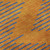 9' X 12' Orange And Navy Blue Geometric Washable Area Rug With UV Protection