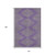 10' X 14' Purple And Lime Green Geometric Washable Area Rug With UV Protection 10' X 14' Purple And Lime Green Geometric Washable Area Rug With UV Protection