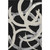 5' X 8' Black Ivory And Gray Abstract Washable Area Rug With UV Protection 5' X 8' Black Ivory And Gray Abstract Washable Area Rug With UV Protection