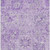 8' X 10' Lavender And Ivory Damask Washable Area Rug With UV Protection 8' X 10' Lavender And Ivory Damask Washable Area Rug With UV Protection