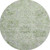 8' Mint Green Gray And Ivory Damask Washable Round Rug With UV Protection 8' Mint Green Gray And Ivory Damask Washable Round Rug With UV Protection