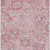 3' X 5' Pink Gray And Ivory Damask Washable Area Rug With UV Protection