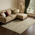 8' X 10' Beige And Coral Oriental Washable Area Rug With UV Protection