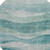 8' Aqua And Teal Abstract Washable Round Rug With UV Protection 8' Aqua And Teal Abstract Washable Round Rug With UV Protection