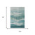 8' X 10' Aqua And Teal Abstract Washable Area Rug With UV Protection 8' X 10' Aqua And Teal Abstract Washable Area Rug With UV Protection
